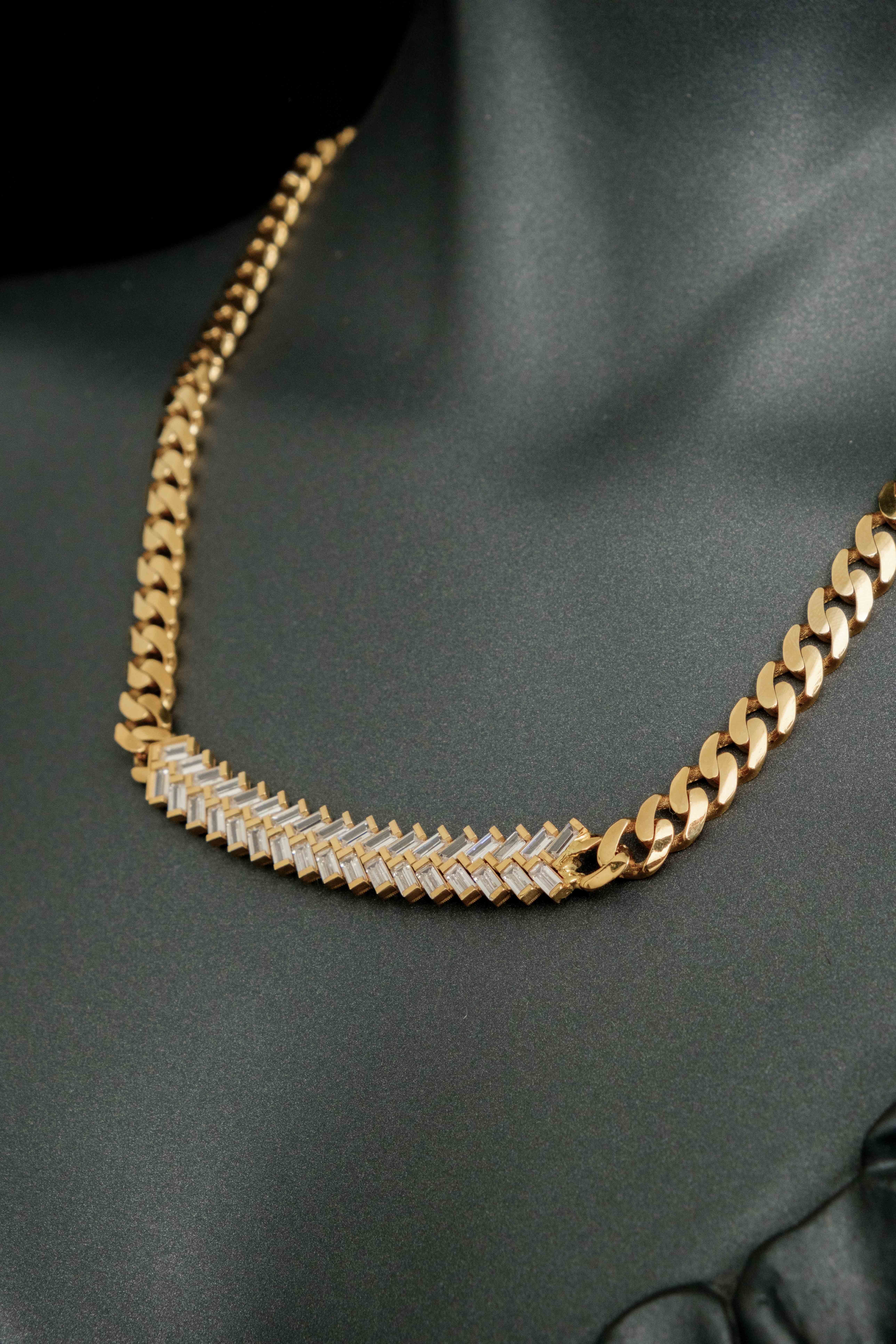 Baget Taşlı Başak Motifli Gurmet Gerdanlık